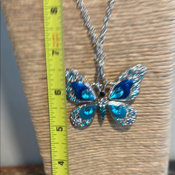 Paparazzi Blue and Silver Necklace with Intricate Design - Picture 7 of 12